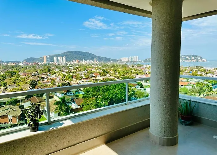 Vista Panorâmica Enseada Apartamento Guarujá